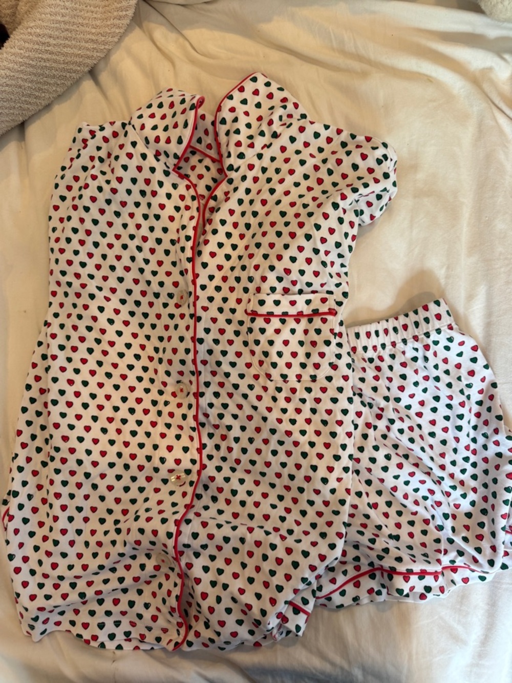 Roller Rabbit 12 days of printmas heart pajamas